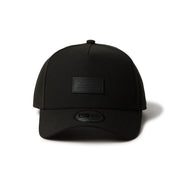 New Era 9FORTY A-Frame Leather Patch Black Adjustable Cap