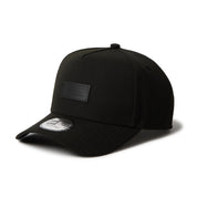 New Era 9FORTY A-Frame Leather Patch Black Adjustable Cap