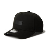 New Era 9FORTY A-Frame Leather Patch Black Adjustable Cap