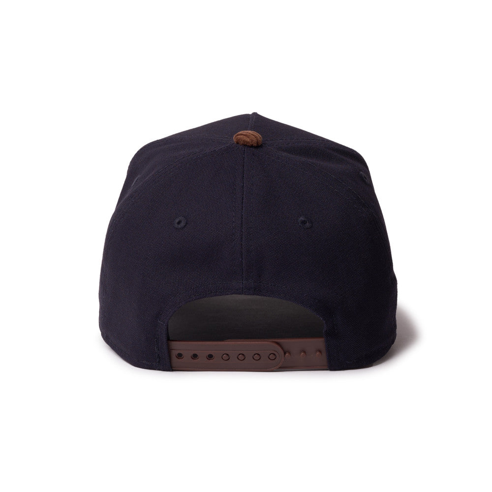 New Era 9FORTY A-Frame Duck 2Tone Navy Brown Adjustable Cap