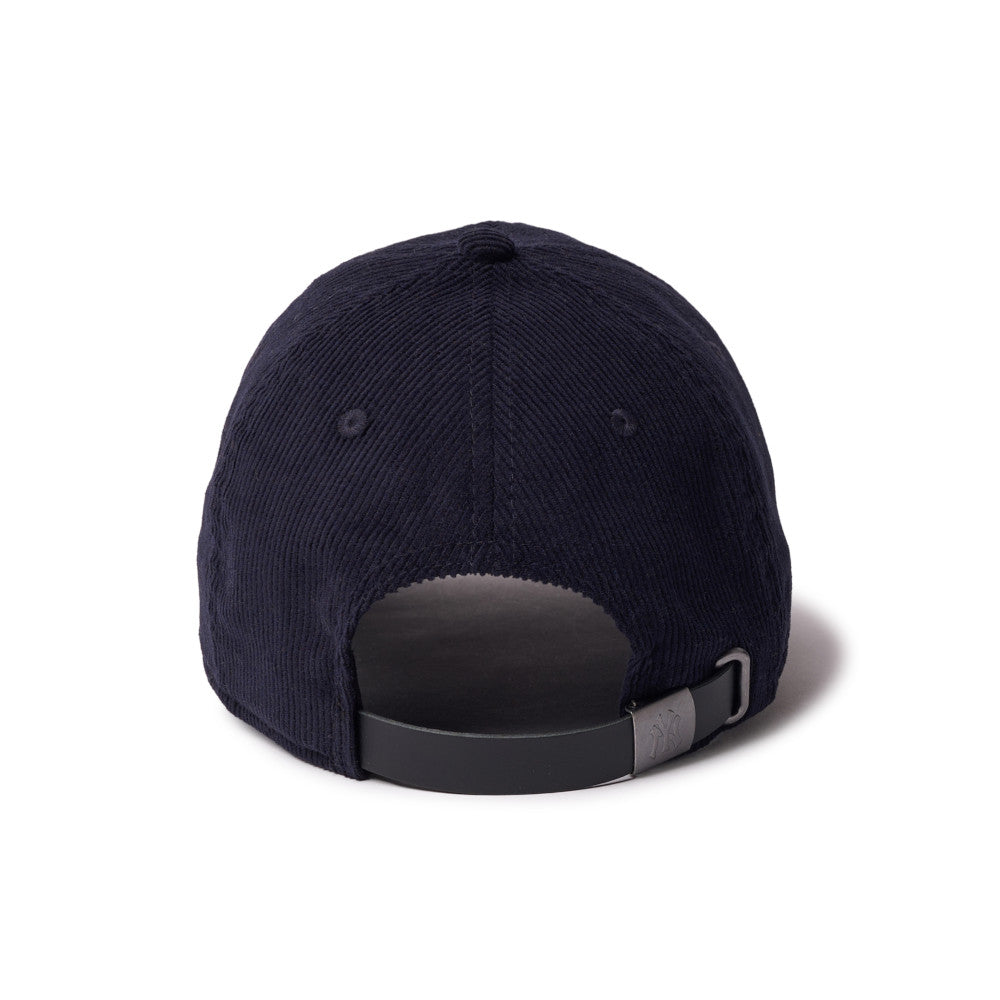 New Era 9TWENTY Leather New York Yankees Micro Corduroy Navy Strapback Adjustable Cap