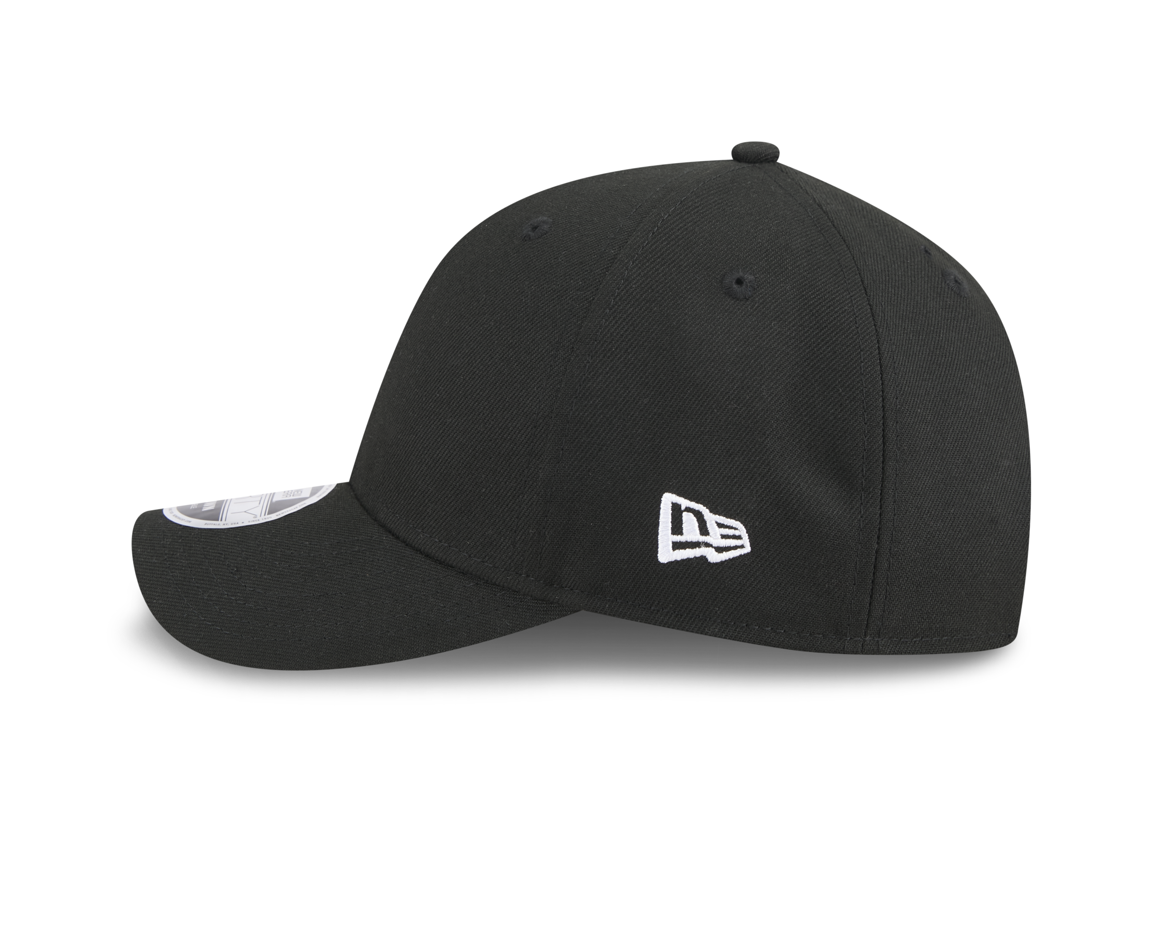 New Era 9FORTY Wordmark Basic Black M-Crown Adjustable Cap