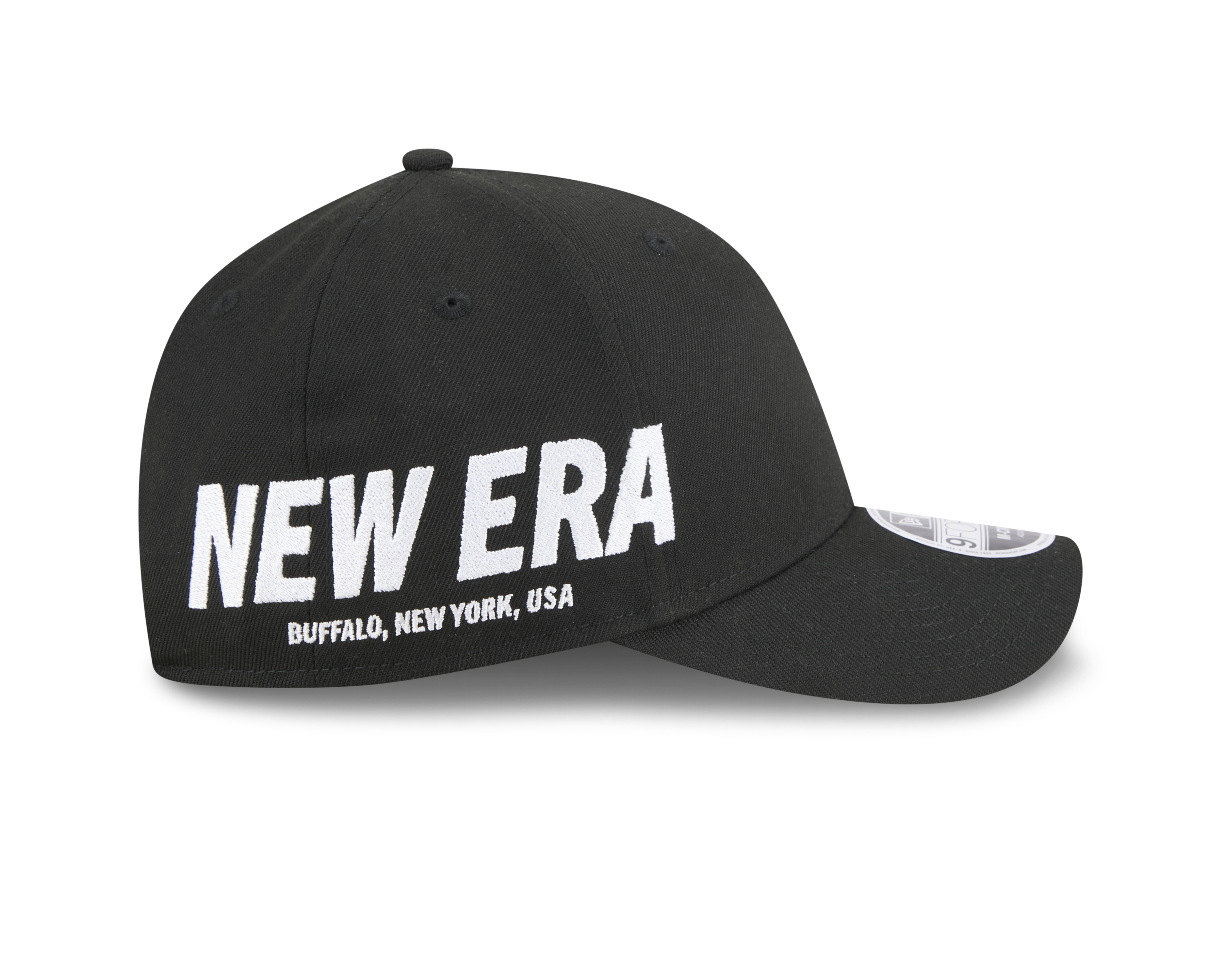 New Era 9FORTY Wordmark Basic Black M-Crown Adjustable Cap