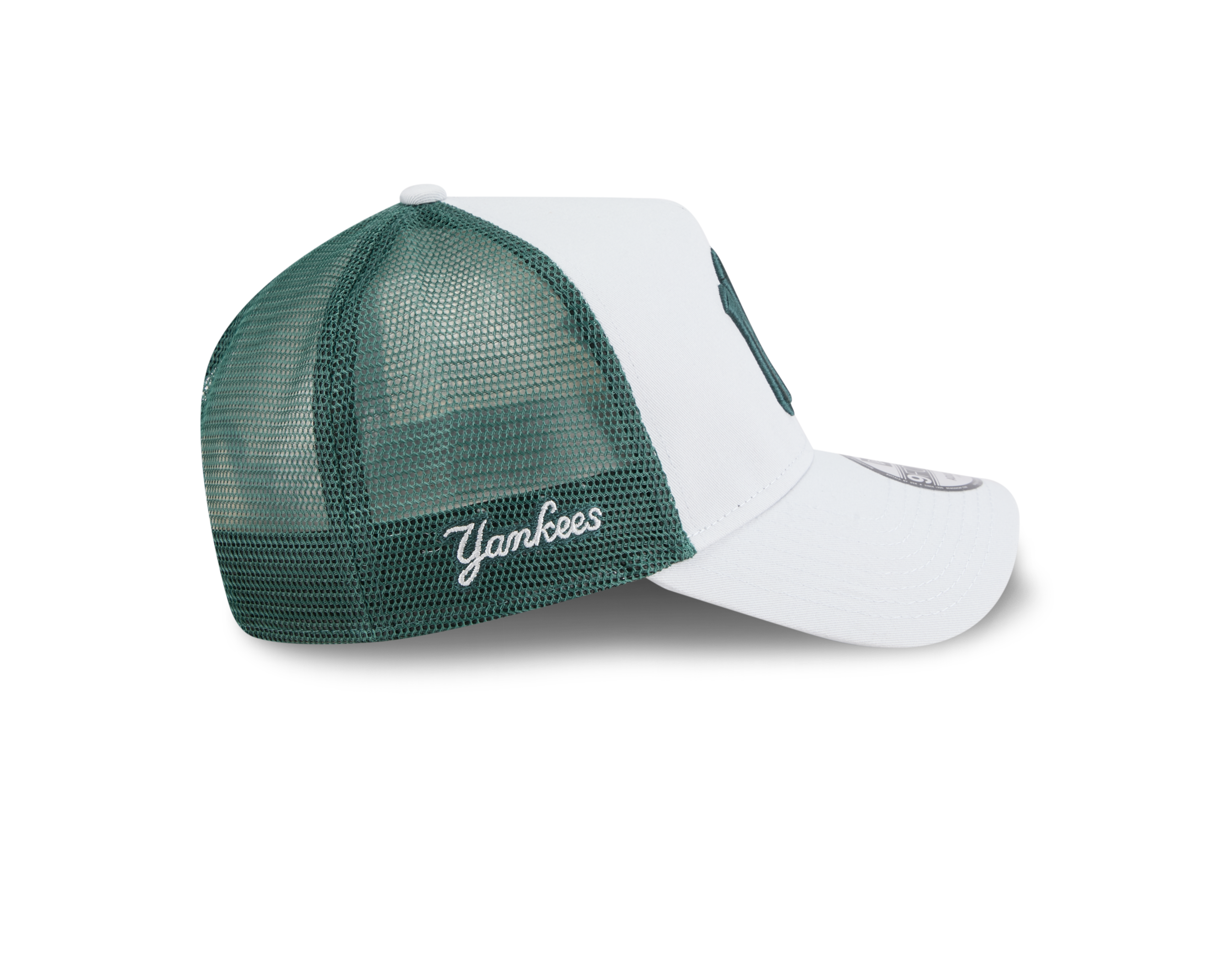 New Era 9FORTY A-Frame New York Yankees Color Era SIlver Snow Green Trucker Adjustable Cap