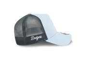 New Era Los 9FORTY A-Frame Angeles Dodgers Color Era Soft Blue Navy Gray Trucker Adjustable Cap