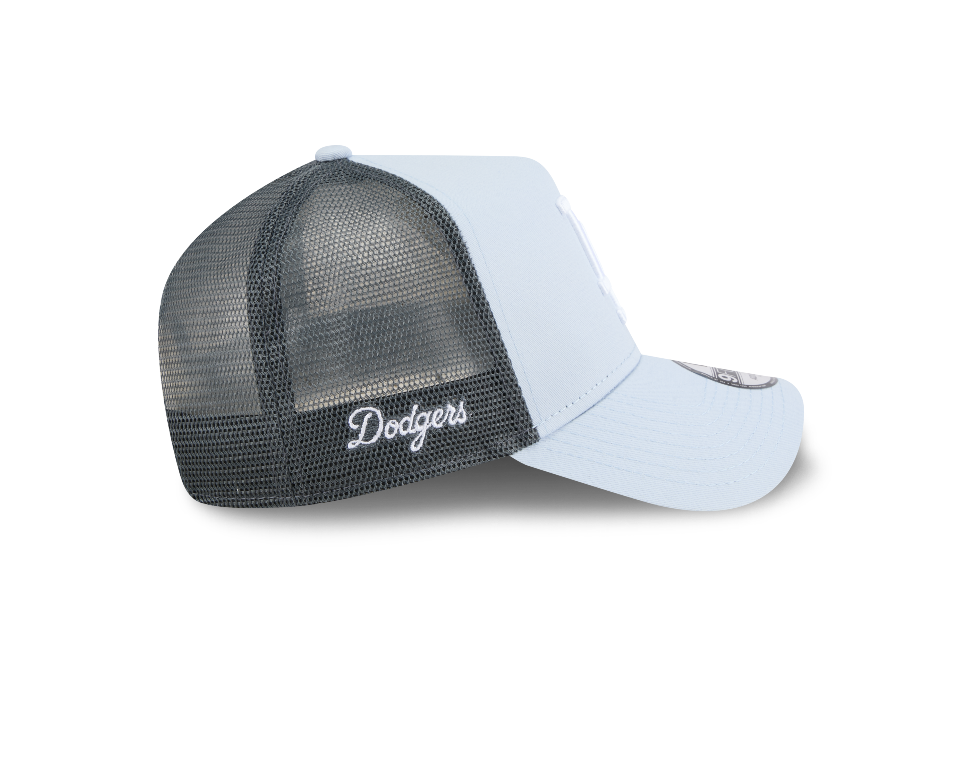 New Era Los 9FORTY A-Frame Angeles Dodgers Color Era Soft Blue Navy Gray Trucker Adjustable Cap