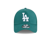 New Era 9FORTY A-Frame Los Angeles Dodgers Color Era Pine Needle Green Trucker Adjustable Cap