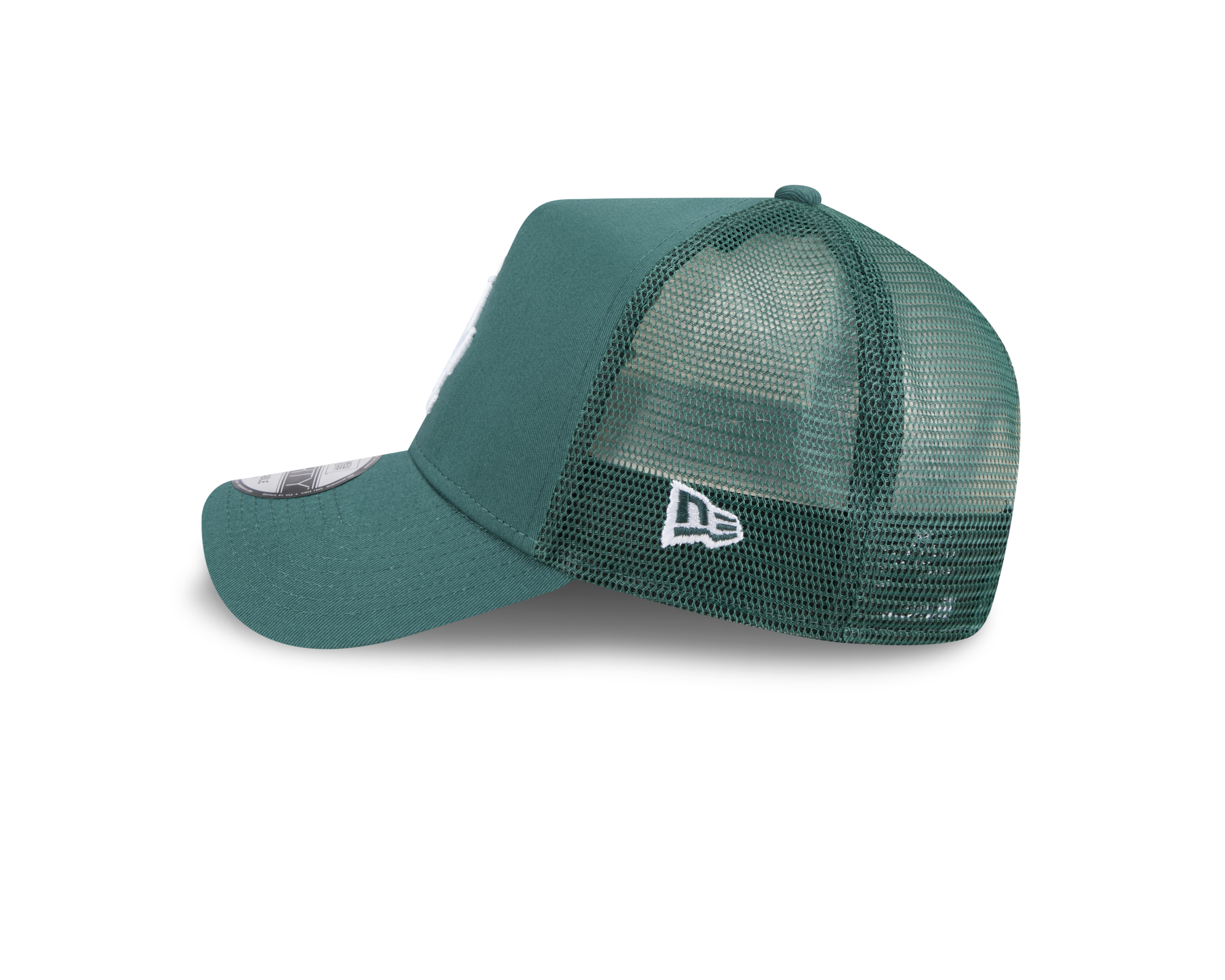 New Era 9FORTY A-Frame Los Angeles Dodgers Color Era Pine Needle Green Trucker Adjustable Cap