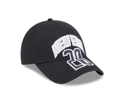 New Era 9FORTY Wordmark Street Archived Black Cross Panels Adjustable Cap