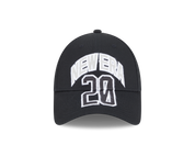 New Era 9FORTY Wordmark Street Archived Black Cross Panels Adjustable Cap
