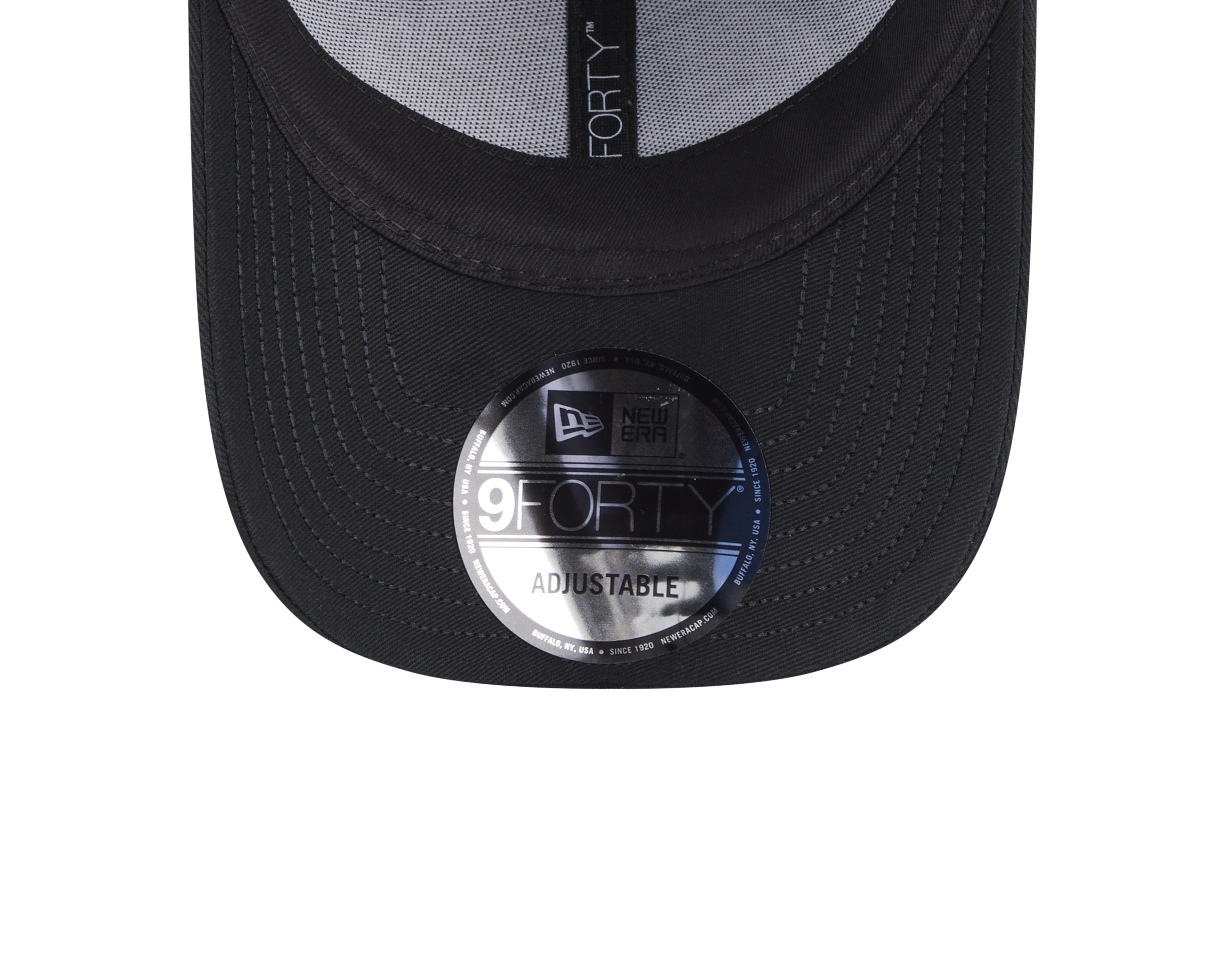 New Era 9FORTY Wordmark Street Archived Black Cross Panels Adjustable Cap