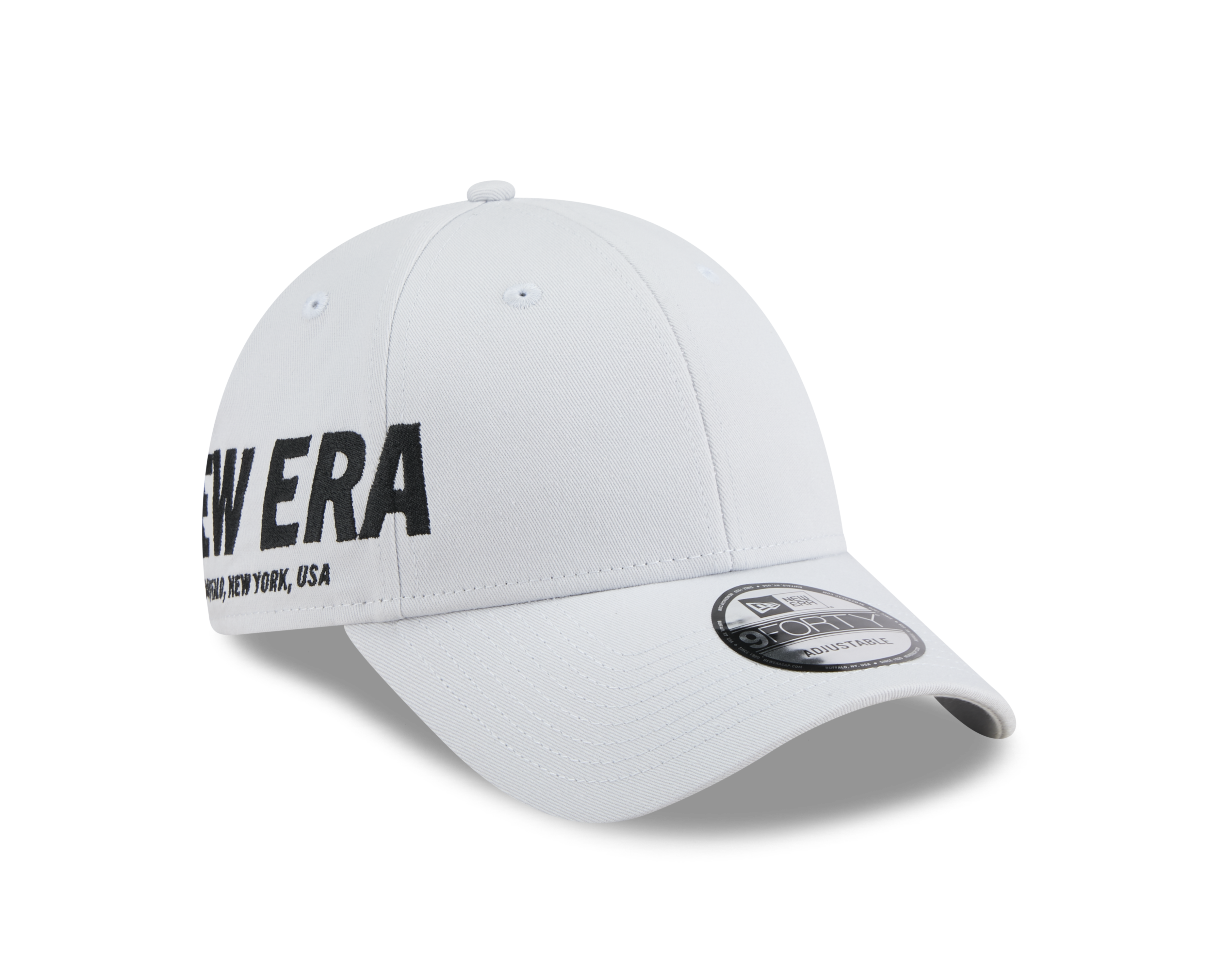 New Era 9FORTY Wordmark Basic Silver Snow Adjustable Cap