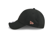 New Era 9FORTY NE Script Metal Bronze Badge Black Unstructured Adjustable Cap