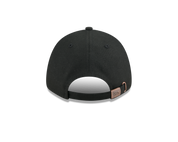 New Era 9FORTY NE Script Metal Bronze Badge Black Unstructured Adjustable Cap