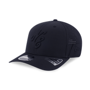 New Era 9SEVENTY Script Black Stretch Snapback Cap (with Sunglass Holder)