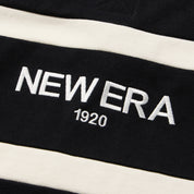 New Era Wordmark Black Oversized Short Sleeve Rugby Shirt