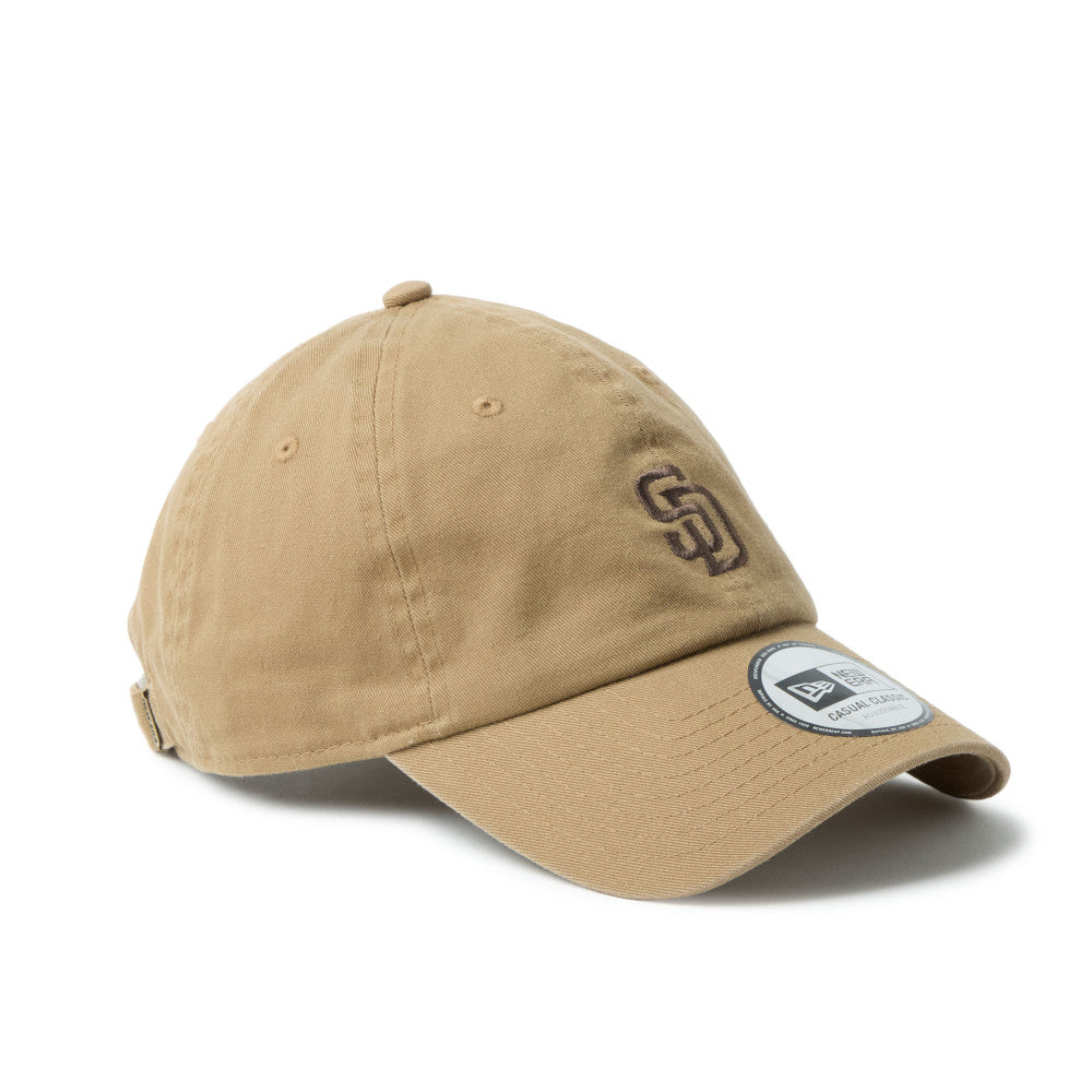 New Era Casual Classic San Diego Padres Khaki Adjustable Cap