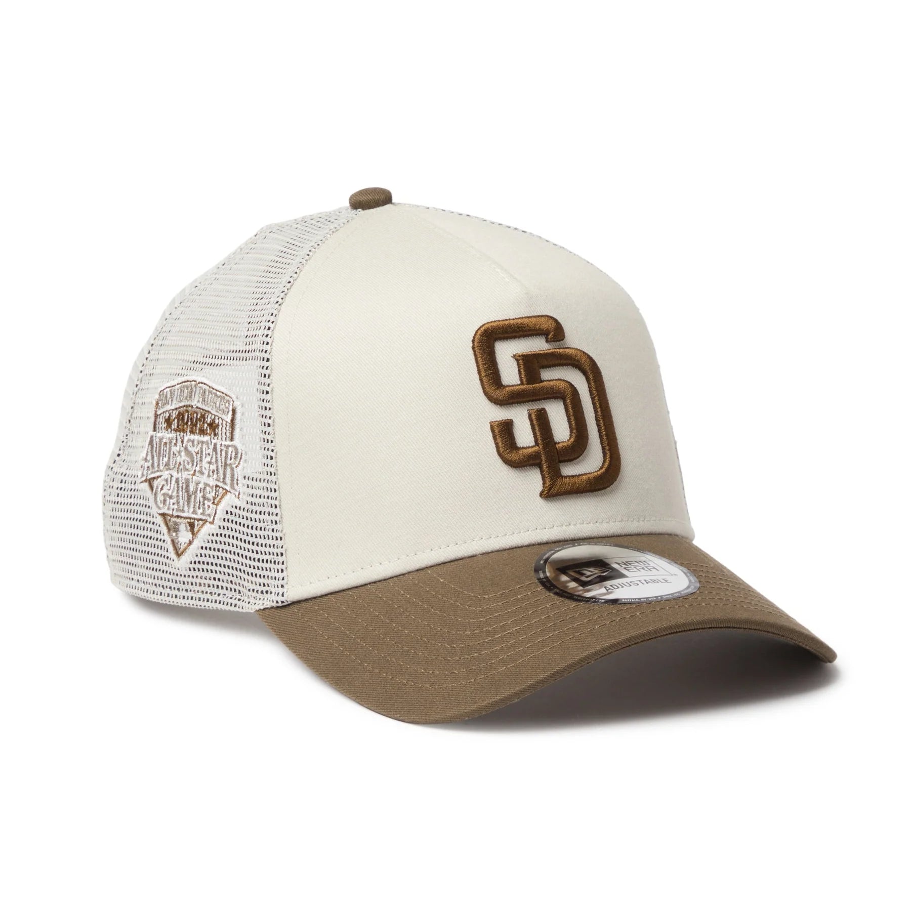 New Era 9FORTY A-Frame San Diego Padres Side Patch Stone Moss Snapback Cap