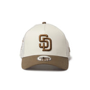 New Era 9FORTY A-Frame San Diego Padres Side Patch Stone Moss Snapback Cap