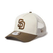 New Era 9FORTY A-Frame San Diego Padres Side Patch Stone Moss Snapback Cap