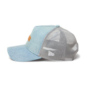 New Era 9FORTY A-Frame 1920 Patch Washed Denim Trucker Snapback Cap