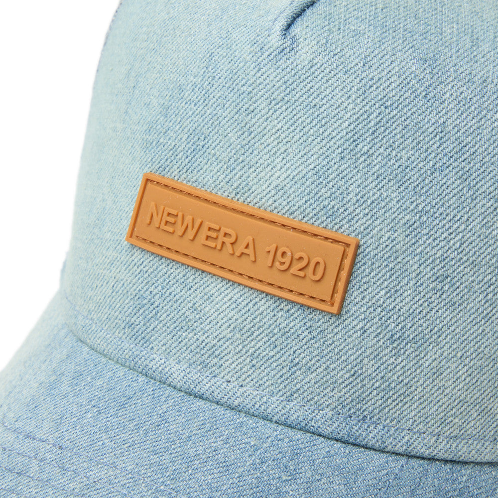 New Era 9FORTY A-Frame 1920 Patch Washed Denim Trucker Snapback Cap