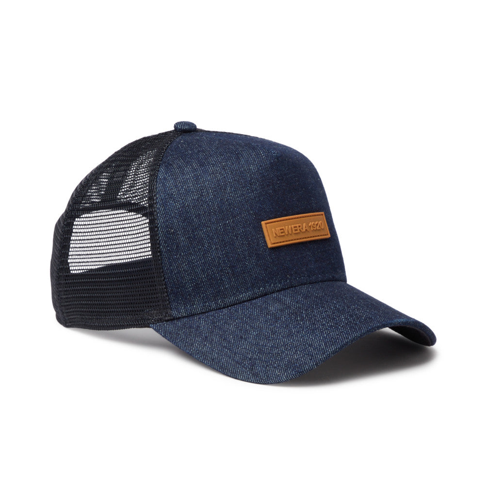 New Era 9FORTY A-Frame 1920 Patch Denim Trucker Snapback Cap