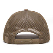 New Era 9FORTY A-Frame Round Patch Khaki Trucker Cap