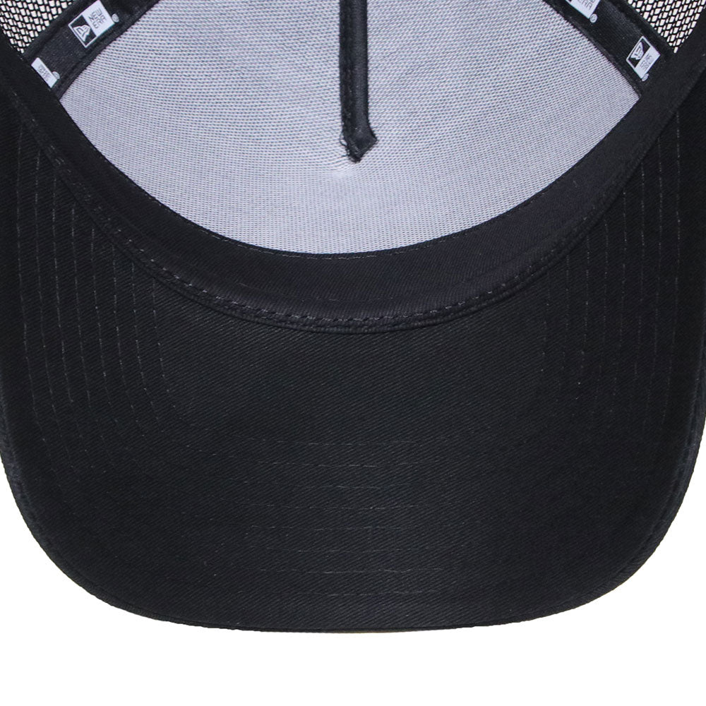 New Era 9FORTY A-Frame Round Patch Black Trucker Cap