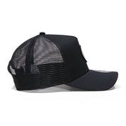 New Era 9FORTY A-Frame Round Patch Black Trucker Cap
