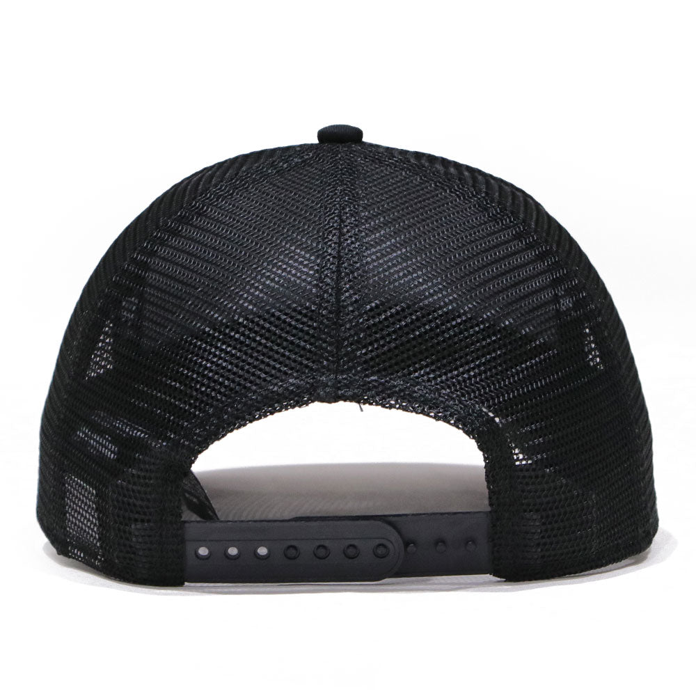 New Era 9FORTY A-Frame Round Patch Black Trucker Cap