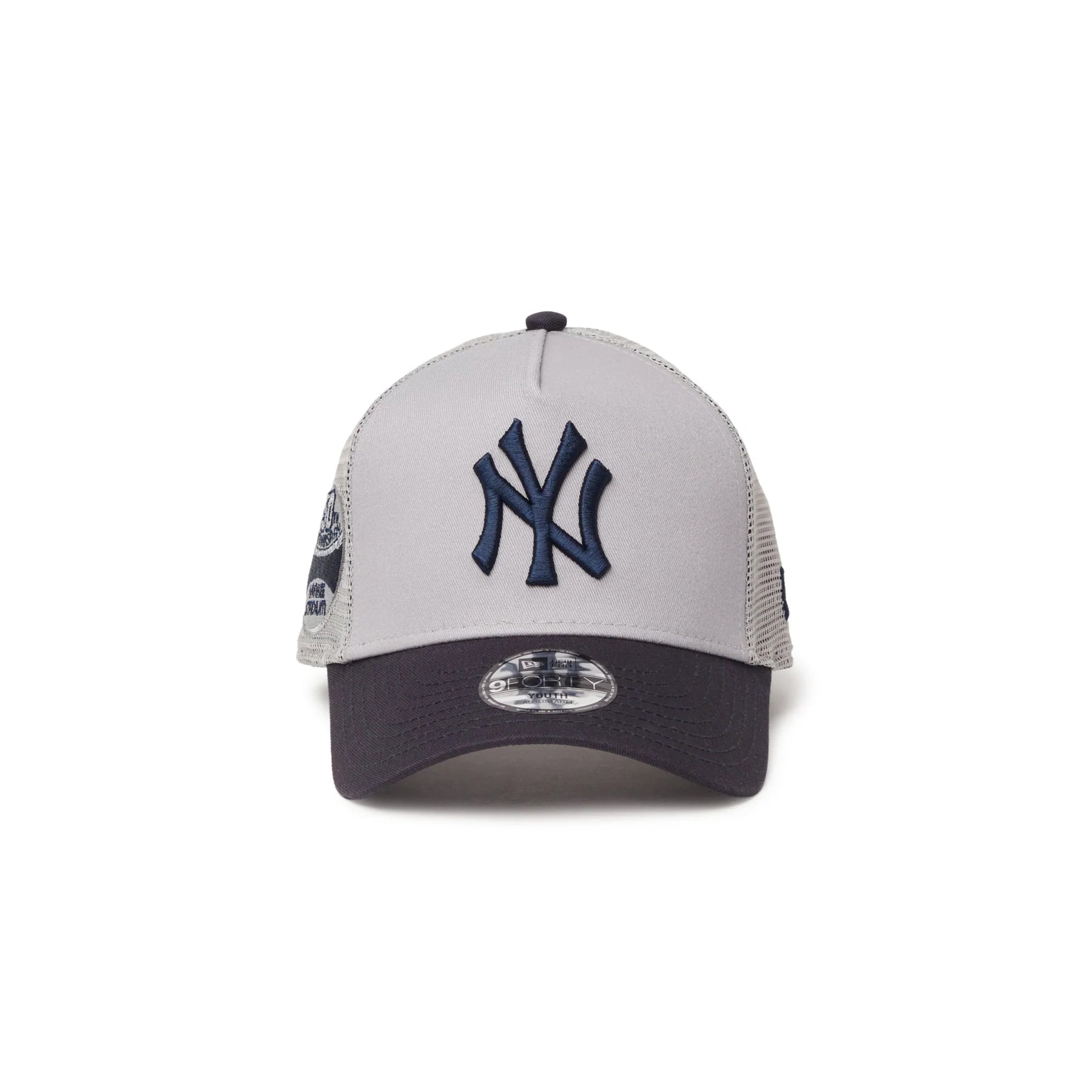 New Era 9FORTY A-Frame New York Yankees Side Patch Gray/Navy Snapback Cap