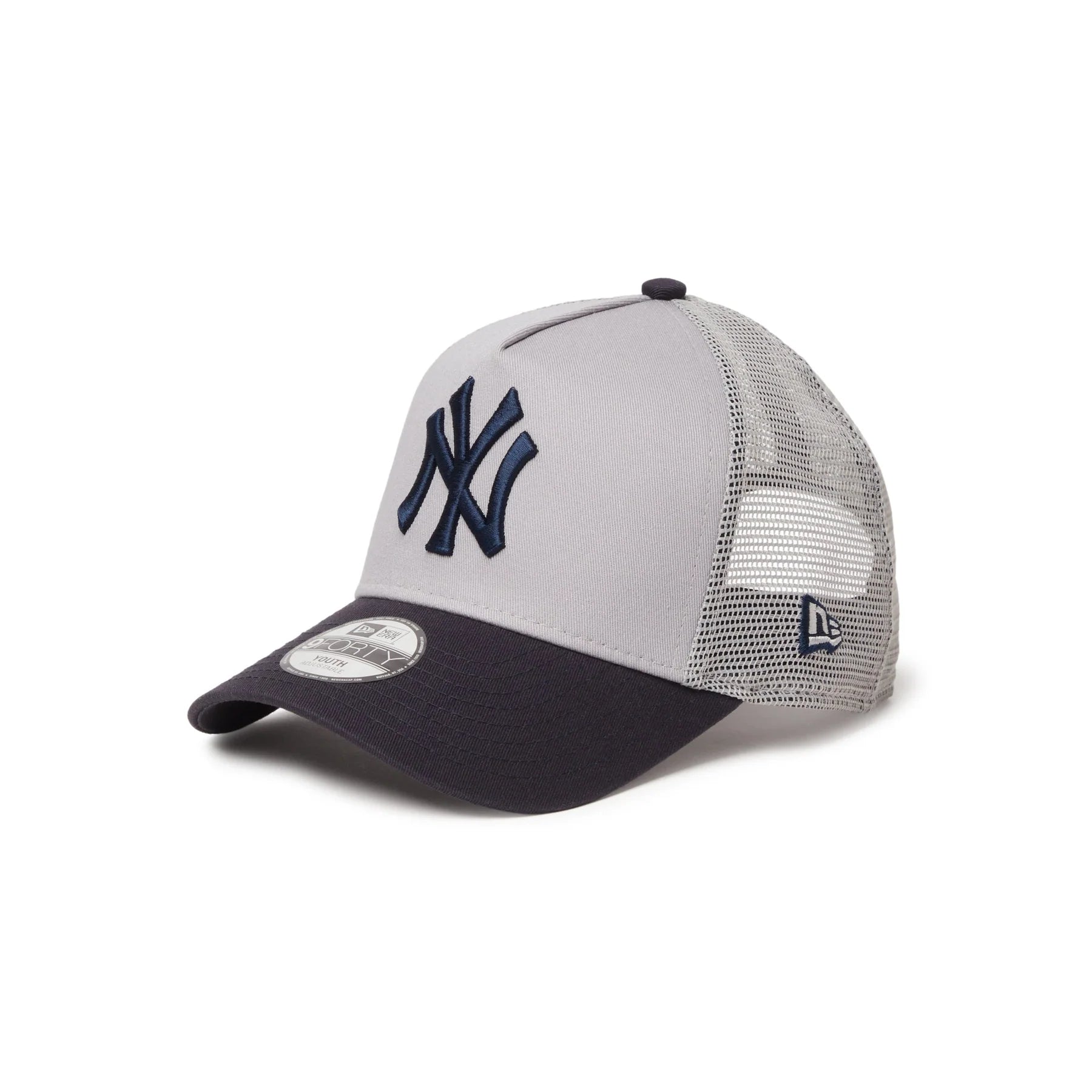 New Era 9FORTY A-Frame New York Yankees Side Patch Gray/Navy Snapback Cap