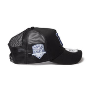 New Era 9FORTY A-Frame Los Angeles Dodgers Side Patch Black Trucker Cap