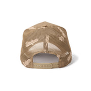 New Era 9FORTY A-Frame Los Angeles Dodgers Embroidered Mesh Khaki Trucker Cap