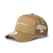 New Era 9FORTY A-Frame Handwritten Logo Khaki Adjustable Cap