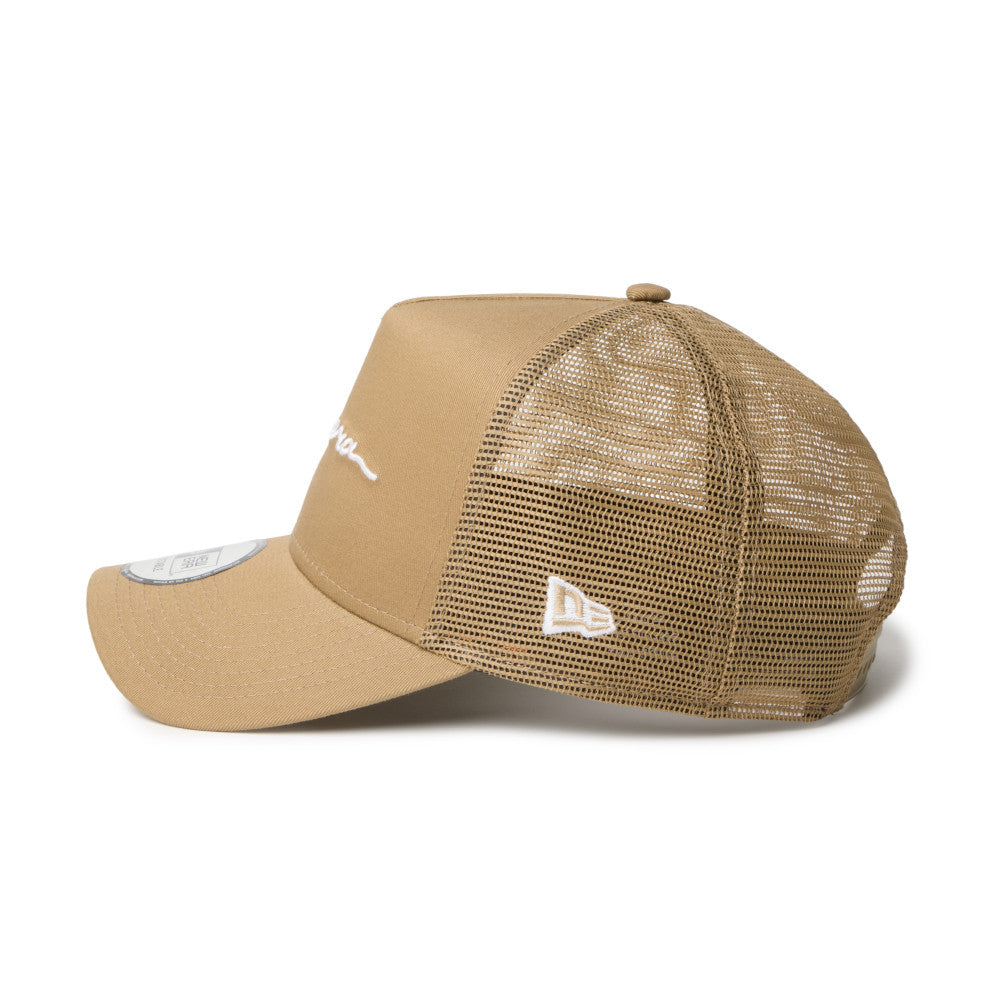 New Era 9FORTY A-Frame Handwritten Logo Khaki Adjustable Cap