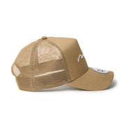 New Era 9FORTY A-Frame Handwritten Logo Khaki Adjustable Cap