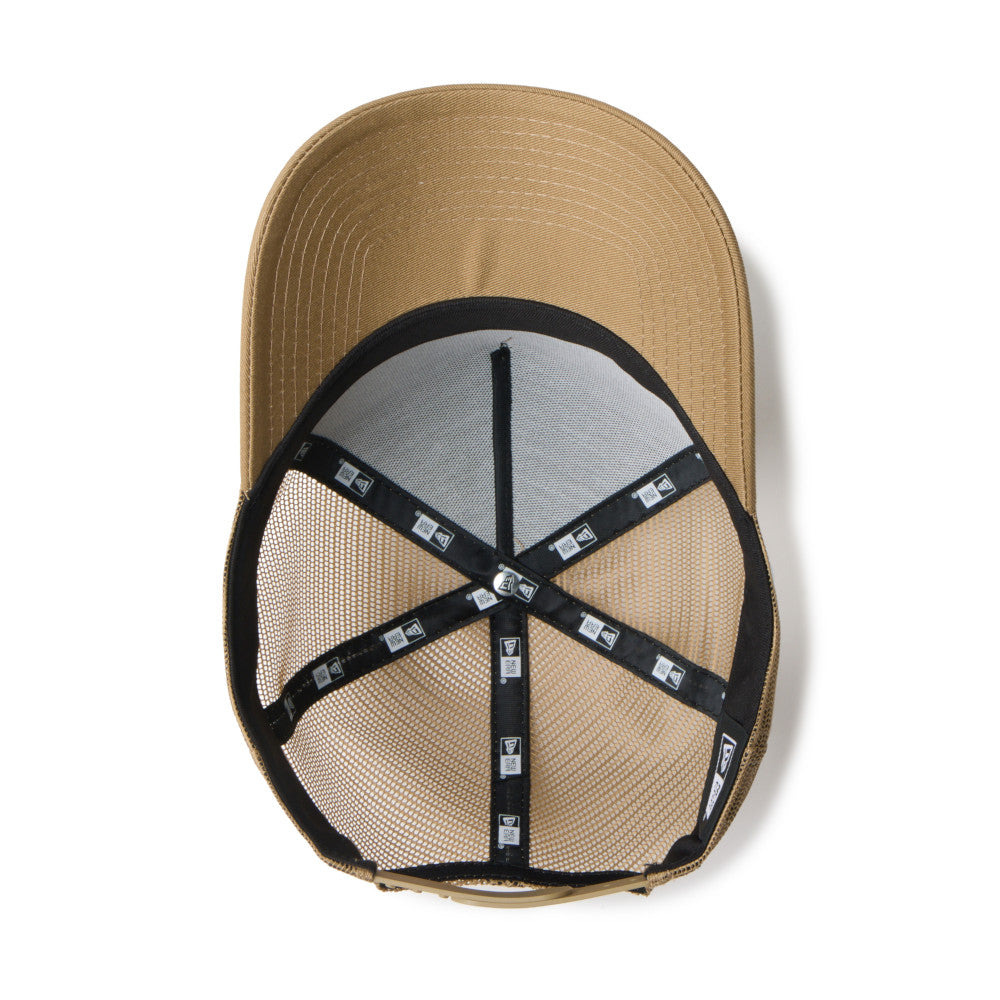 New Era 9FORTY A-Frame Handwritten Logo Khaki Adjustable Cap