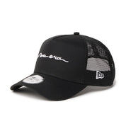 New Era 9FORTY A-Frame Handwritten Logo Black Adjsustable Cap