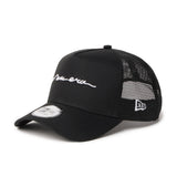 New Era 9FORTY A-Frame Handwritten Logo Black Adjsustable Cap