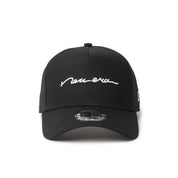 New Era 9FORTY A-Frame Handwritten Logo Black Adjsustable Cap