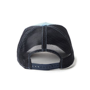 New Era 9FORTY A-Frame Frame Logo Washed Denim Snapback Trucker Cap