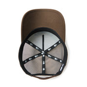 New Era 9FORTY A-Frame Frame Logo Stone Walnut Trucker Cap