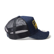 New Era 9FORTY A-Frame Frame Logo Denim Trucker Cap