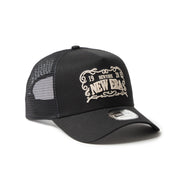 New Era 9FORTY A-Frame NE Frame Logo Black Trucker Cap