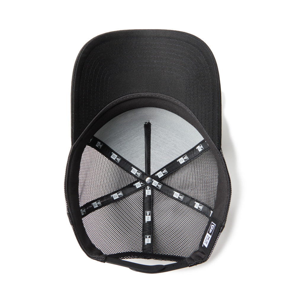 New Era 9FORTY A-Frame NE Frame Logo Black Trucker Cap