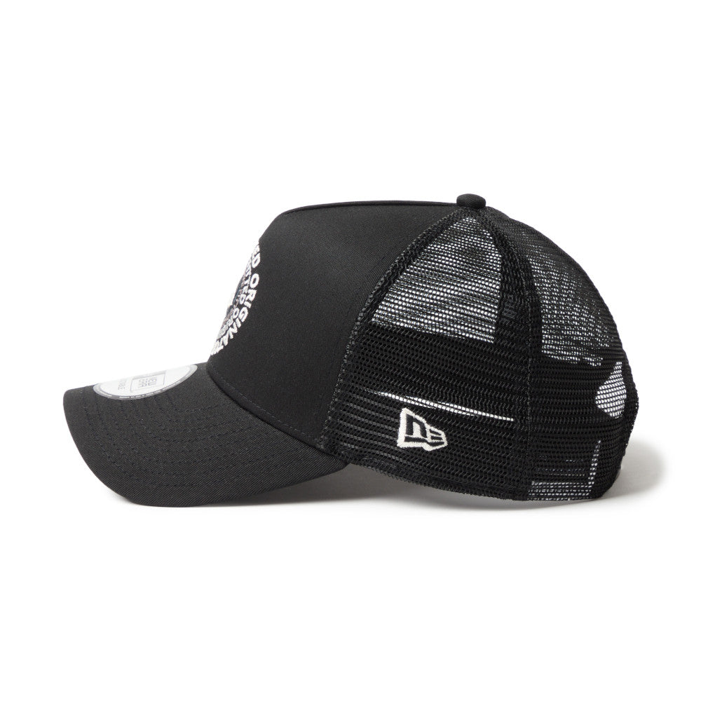 New Era 9FORTY A-Frame Circle Originators of the True Fitted Black Trucker Cap