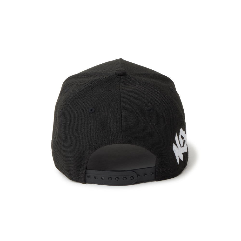 New Era 9FORTY A-Frame Wordmark Tagging Essential Black Adjustable Cap
