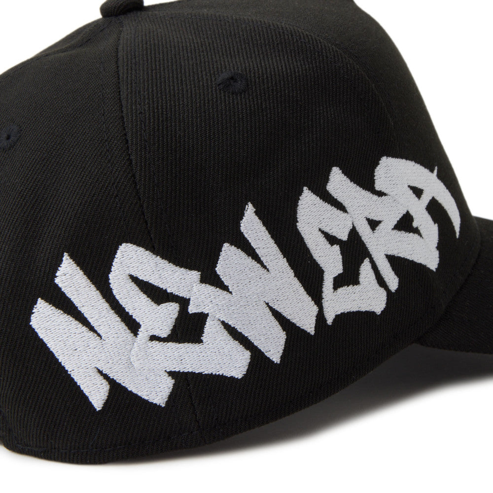 New Era 9FORTY A-Frame Wordmark Tagging Essential Black Adjustable Cap